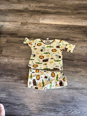 Uni Friend Kids Animal Print Pajama Set Baby 100